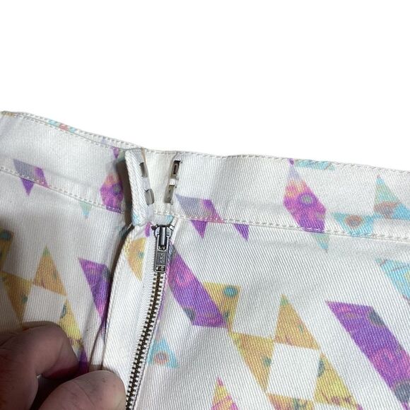 Tibi New York shorts velocity printed high rise colorful floral daisy shorts 4 - Picture 8 of 9